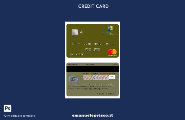 modello mastercard della Guinea Equatoriale stile verificato BGFI Bank